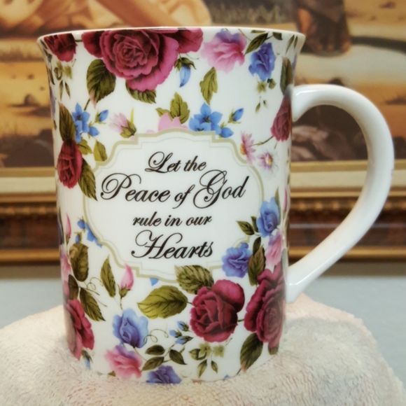 Elegance Other - Elegance Floral Coffee Cup